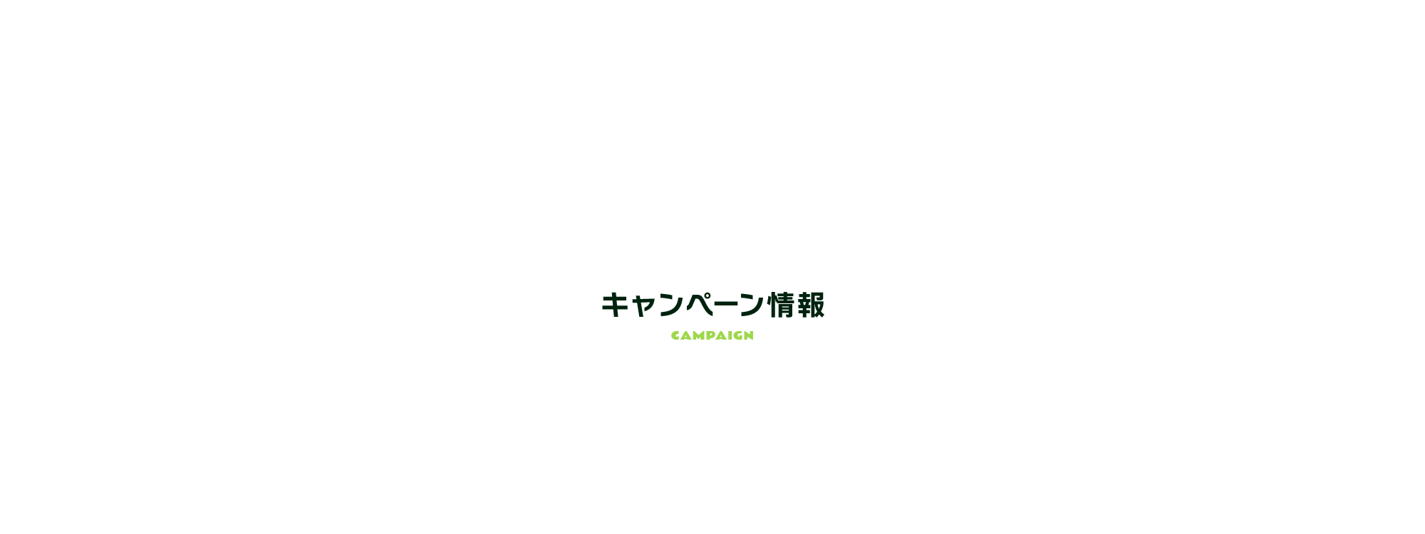キャンペーン情報